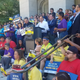 Protesters outside California’s Capitol Building in Sacramento